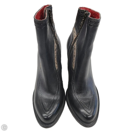 Boots Ankle Heels By Bed Stu In Black, Size: 9