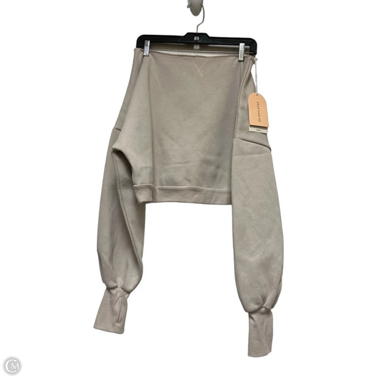 Sweatshirt Crewneck By Clothes Mentor In Cream, Size: S