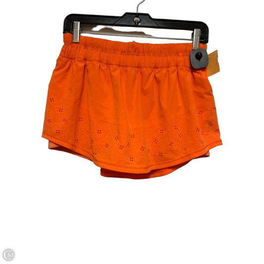Athletic Skort By Lululemon In Orange, Size: 8