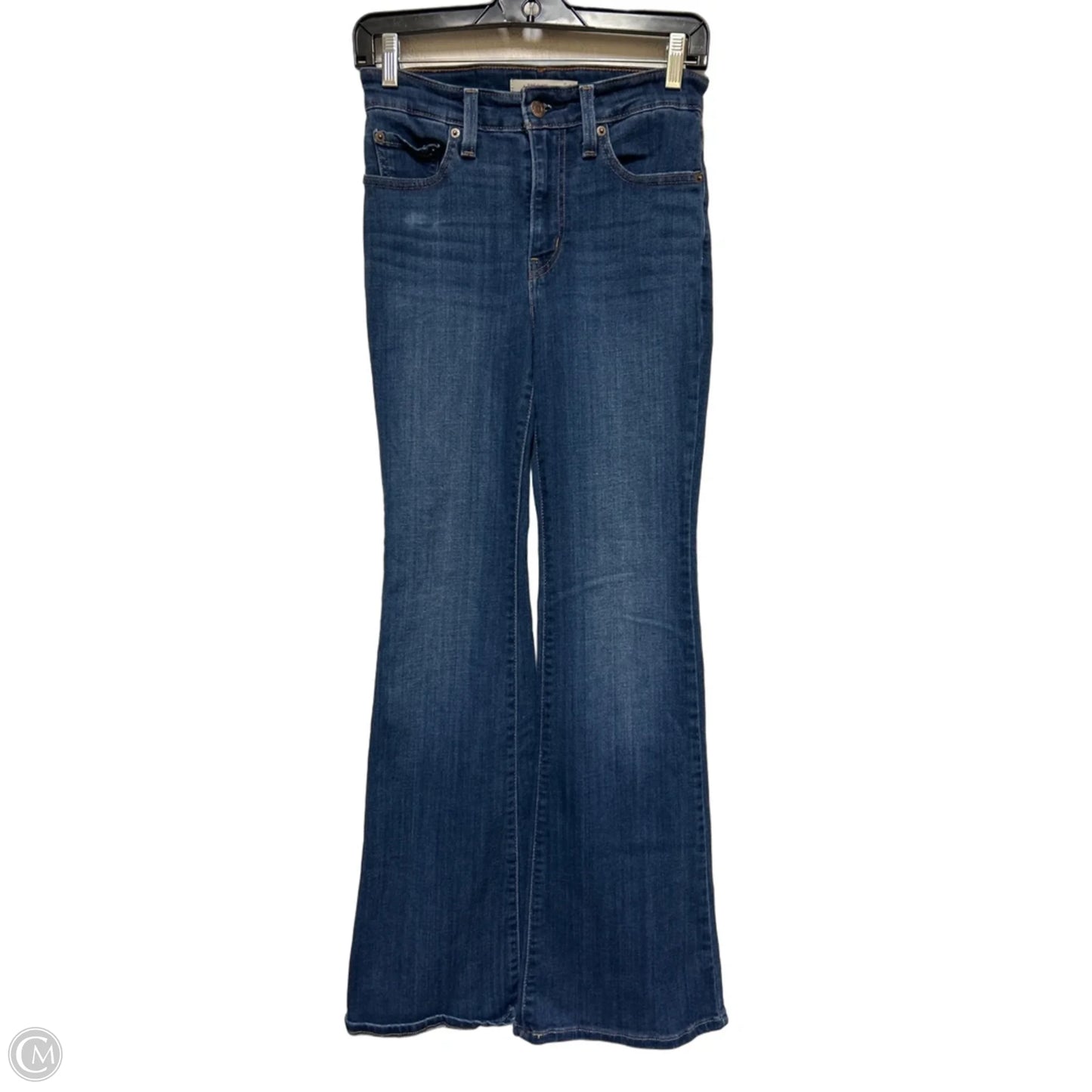 Jeans Flared By Levis In Blue Denim, Size: 4