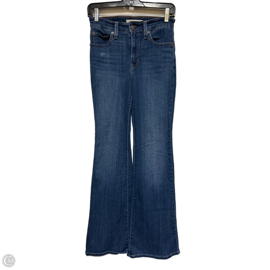 Jeans Flared By Levis In Blue Denim, Size: 4