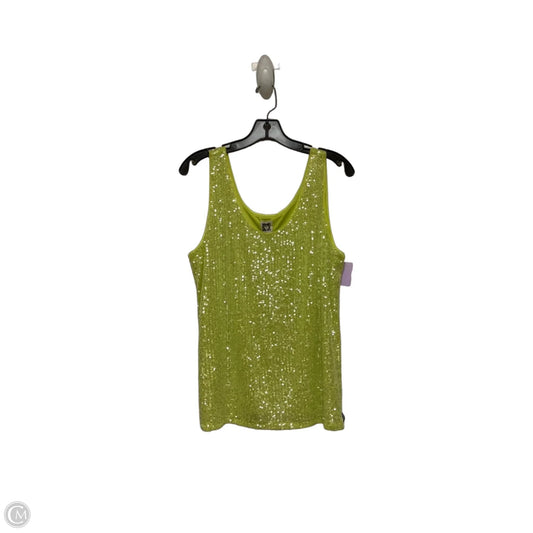 Top Sleeveless By Anne Klein In Green, Size: L