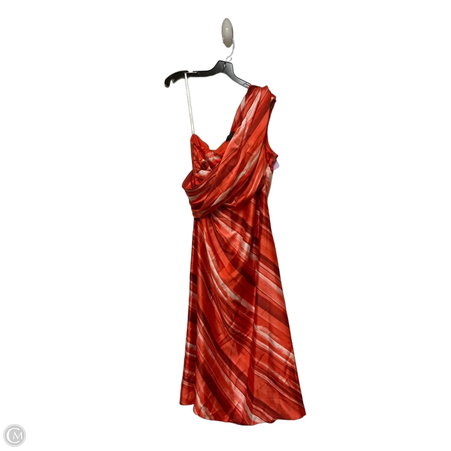 Dress Casual Midi By Donna Karan In Red, Size: Xl