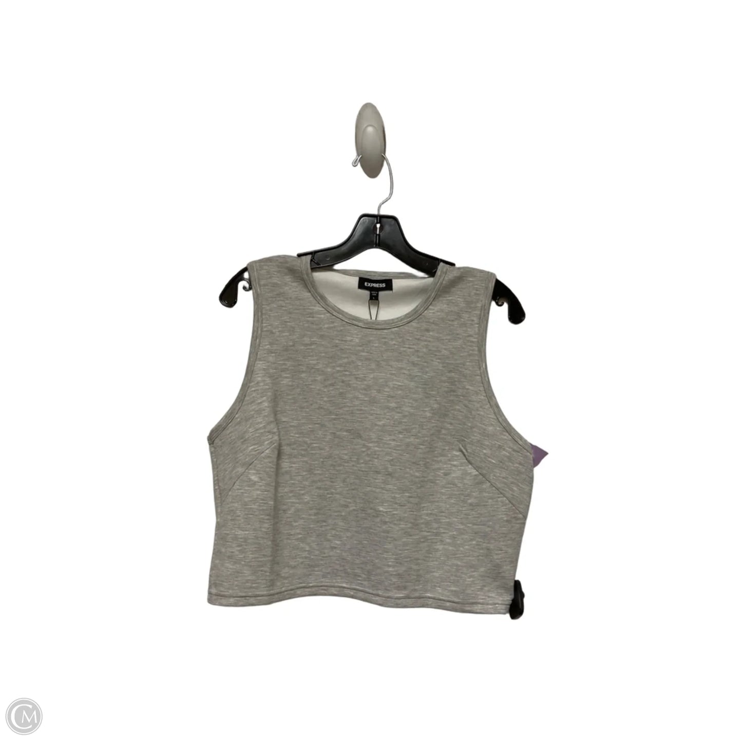 Top Sleeveless By Express In Grey, Size: L
