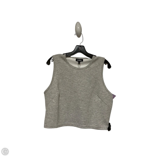 Top Sleeveless By Express In Grey, Size: L