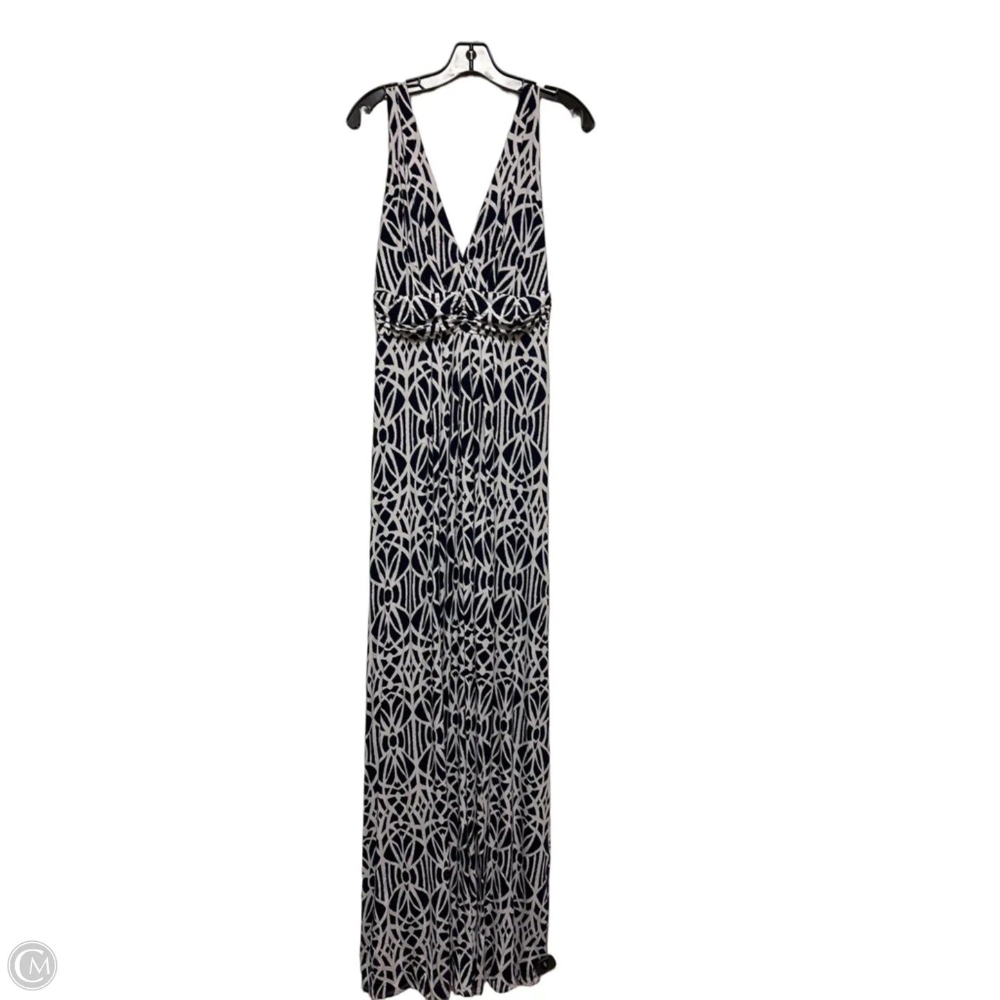 Dress Casual Maxi By Tart In Blue & White, Size: M