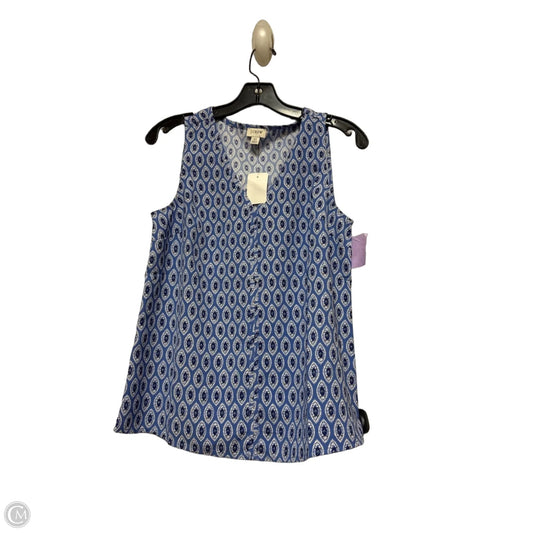 Top Sleeveless By J. Crew In Blue, Size: Xs