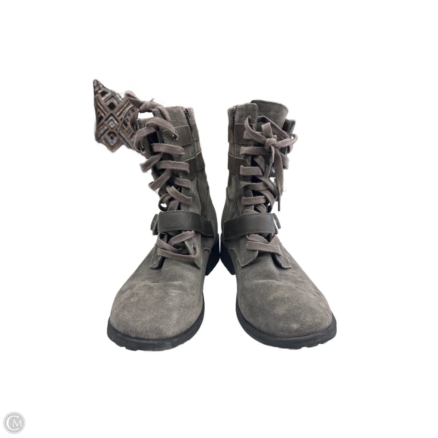 Boots Designer By Ugg In Grey, Size: 12