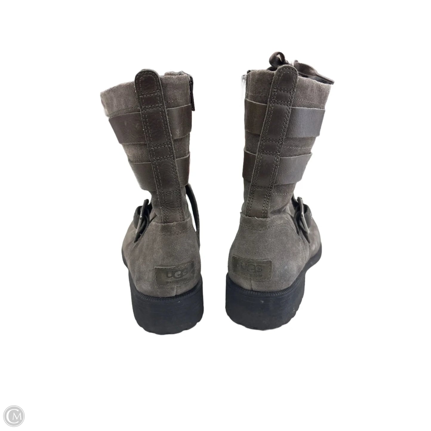 Boots Designer By Ugg In Grey, Size: 12