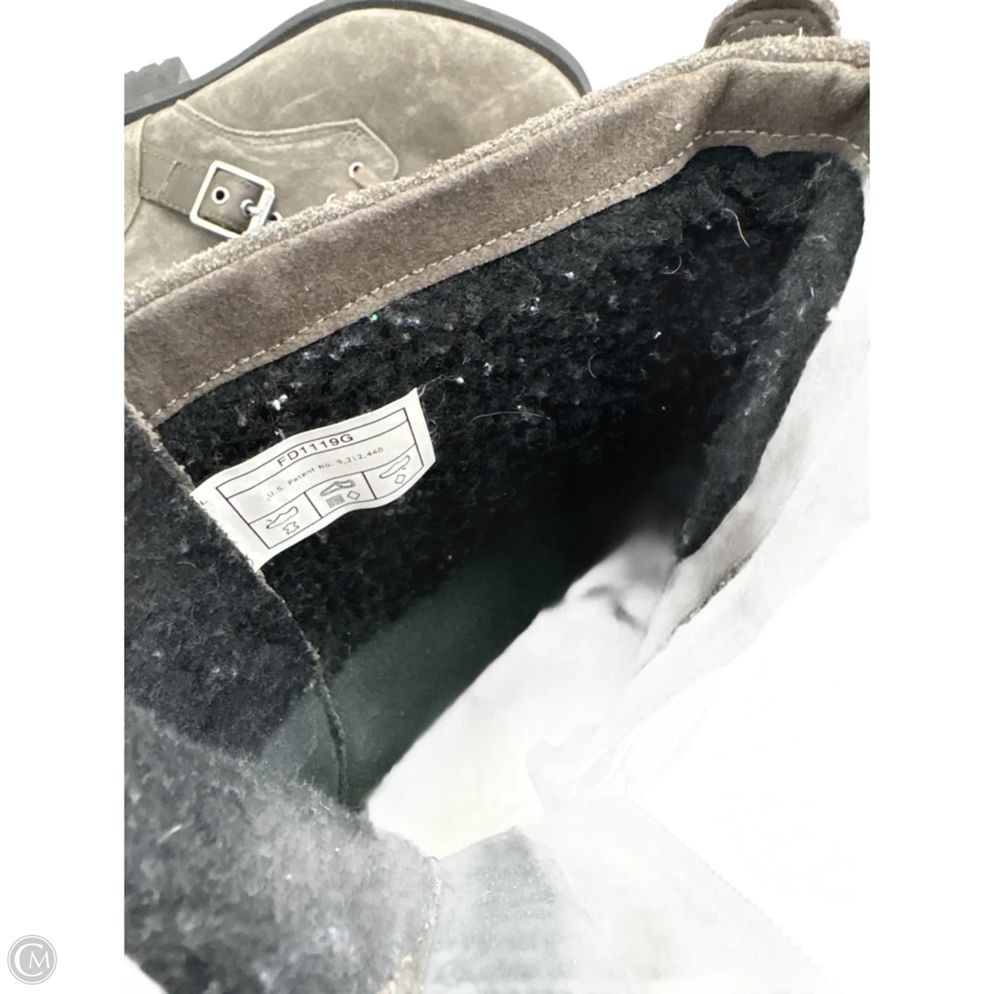 Boots Designer By Ugg In Grey, Size: 12