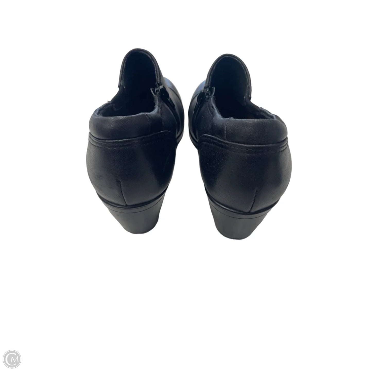 Boots Ankle Heels By Clarks In Black, Size: 8.5
