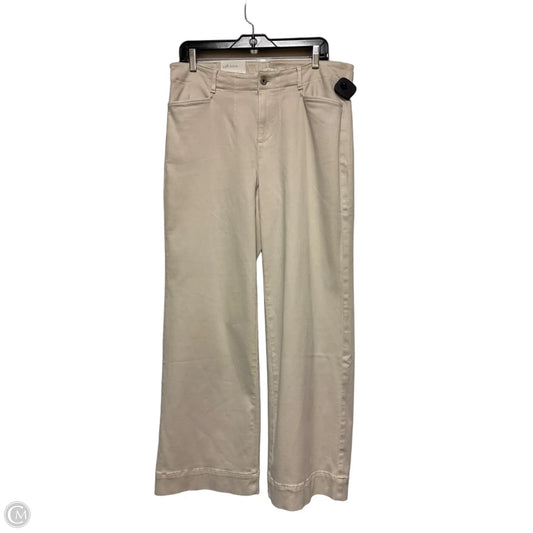 Jeans Wide Leg By J. Jill In Tan, Size: 16