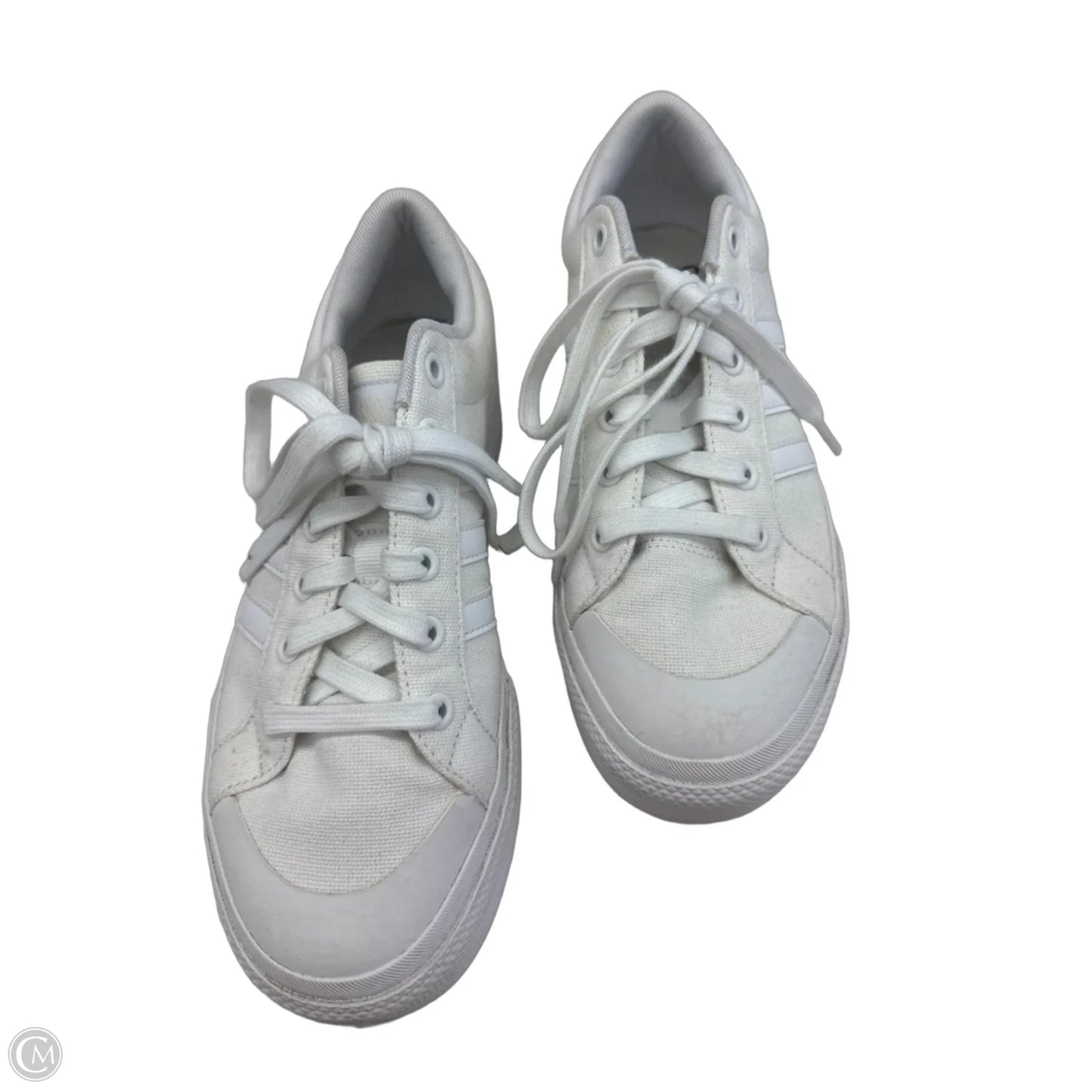 Shoes Sneakers By Adidas In Cream & White, Size: 7.5