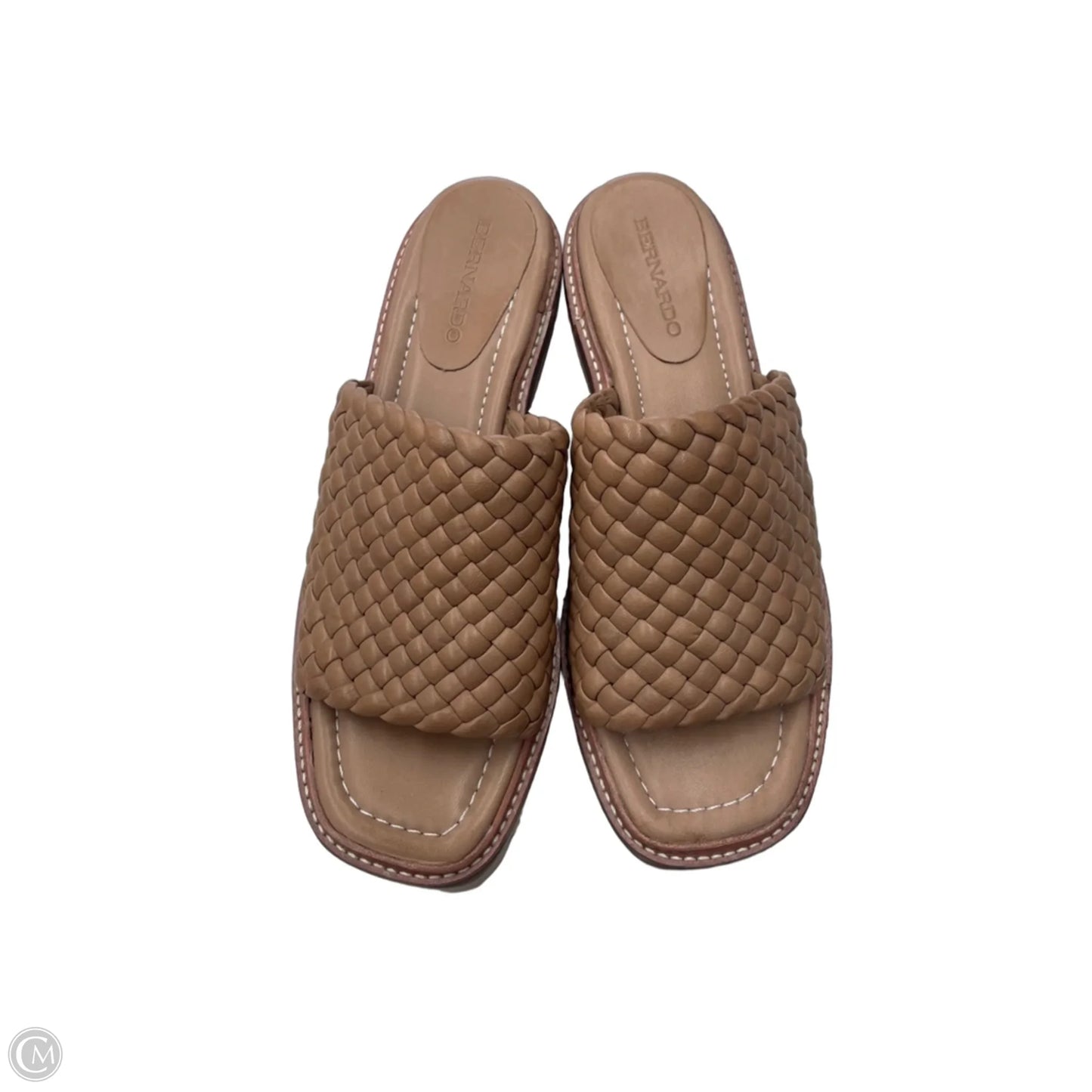 Sandals Heels Block By Bernardo In Tan, Size: 9