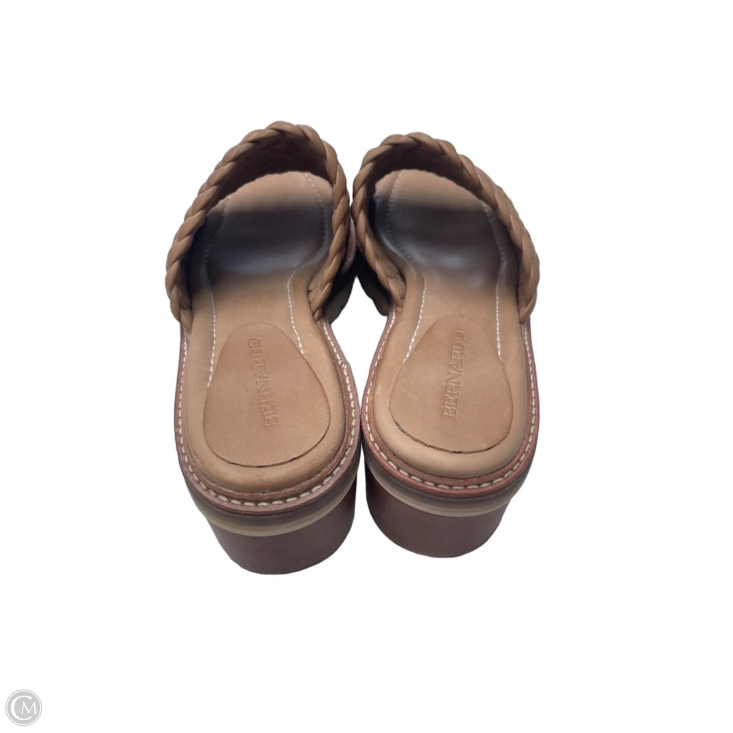 Sandals Heels Block By Bernardo In Tan, Size: 9