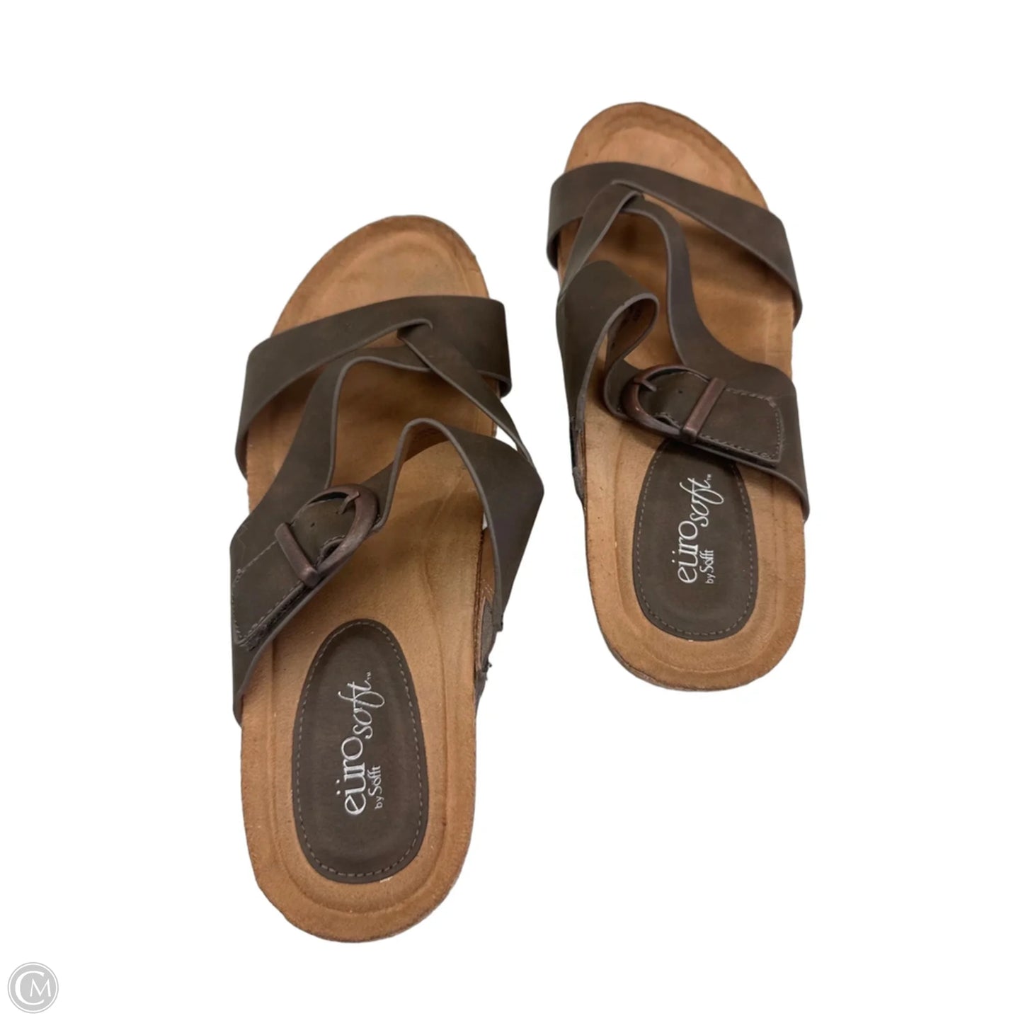 Sandals Flats By Sofft In Brown, Size: 9.5