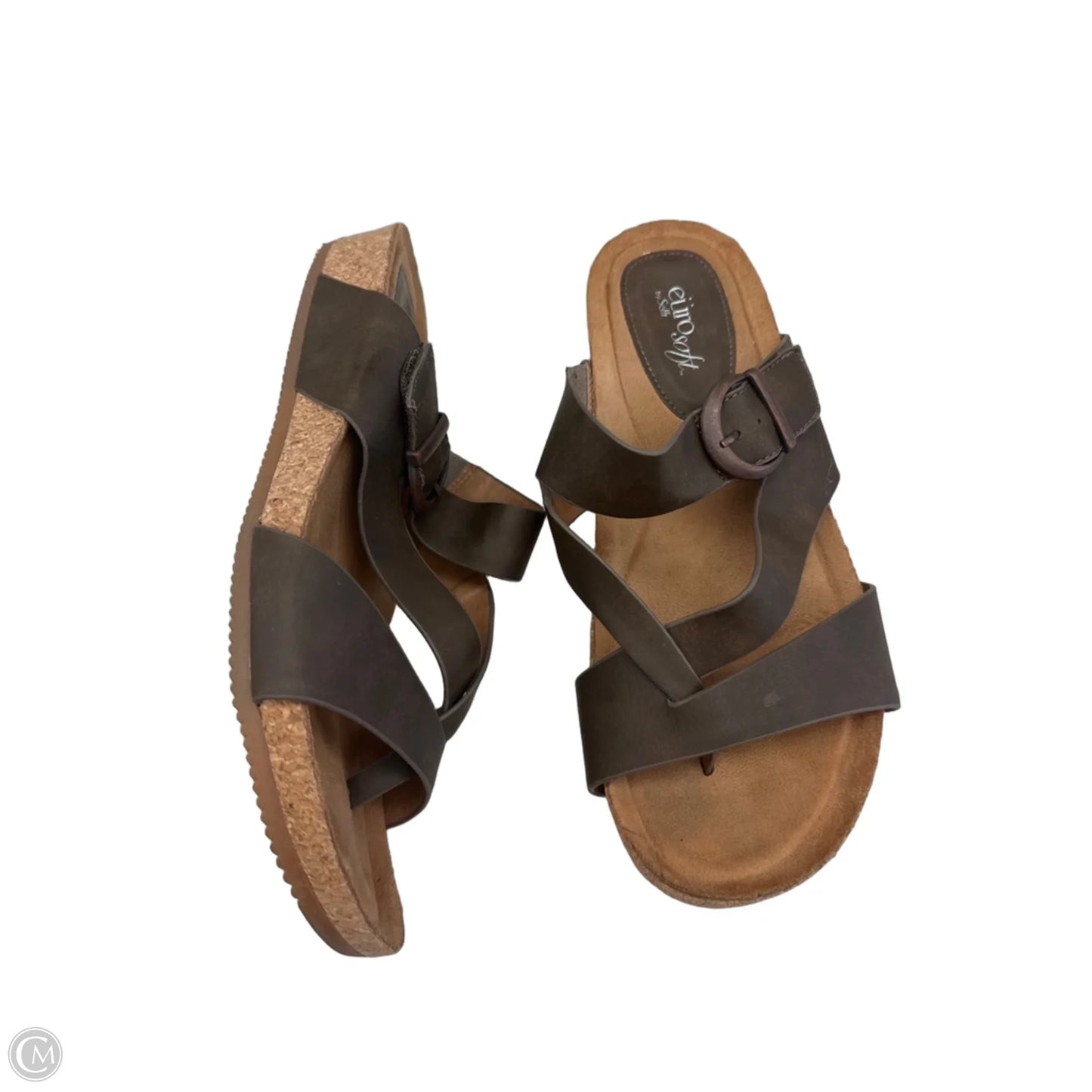 Sandals Flats By Sofft In Brown, Size: 9.5