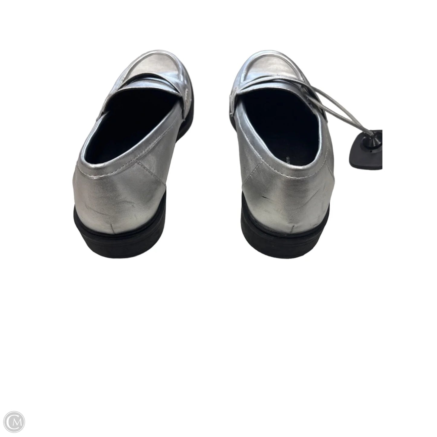 Shoes Flats By Time And Tru In Silver, Size: 9.5