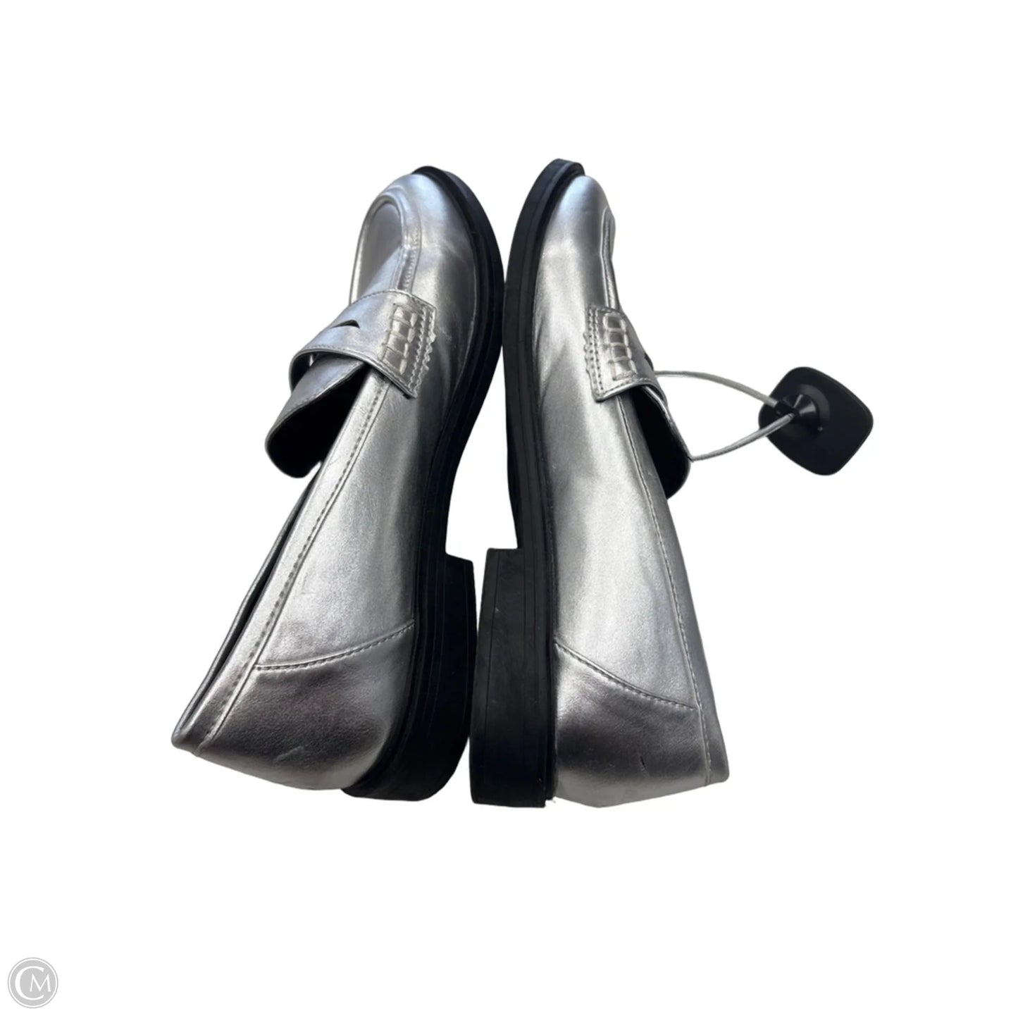 Shoes Flats By Time And Tru In Silver, Size: 9.5