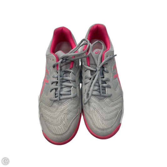 Shoes Athletic By Asics In Grey & Pink, Size: 9.5