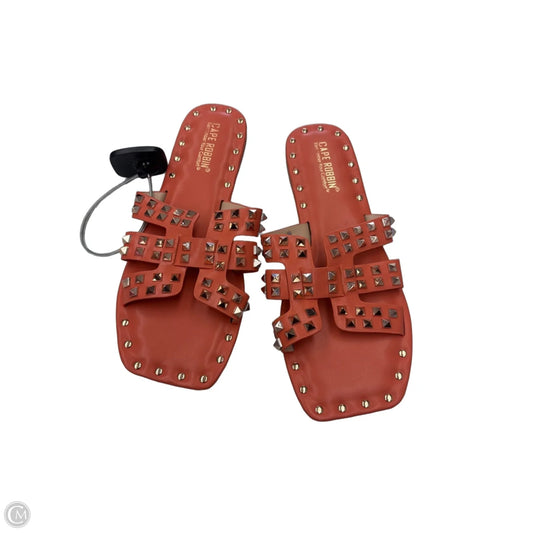 Sandals Flats By Cape Robbin In Orange, Size: 9