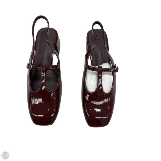 Shoes Heels Block By Clothes Mentor In Brown, Size: 7.5