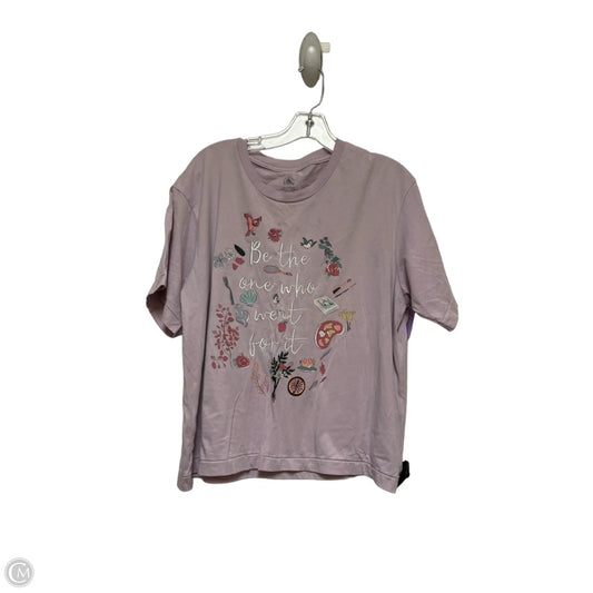 Top Short Sleeve Basic By Disney Store In Purple, Size: L