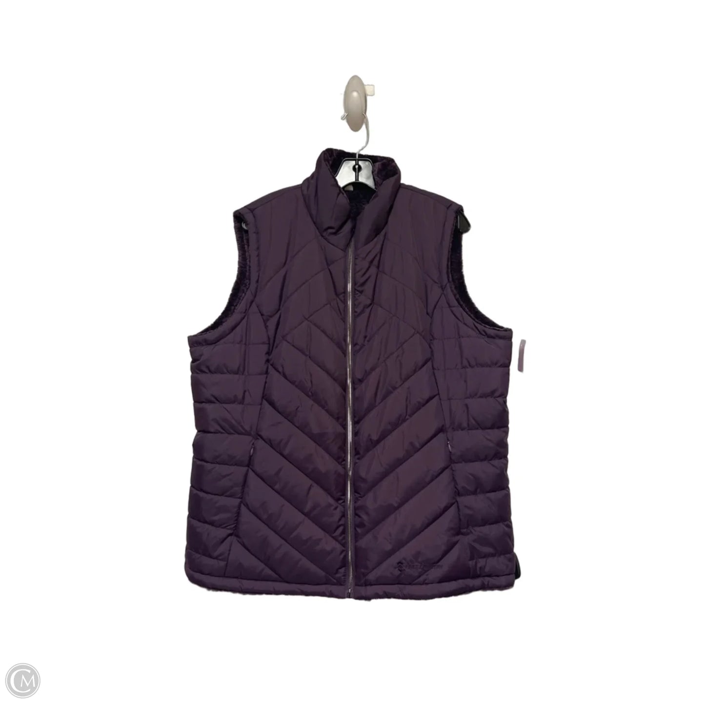 Vest Puffer & Quilted By Free Country In Purple, Size: Xxl