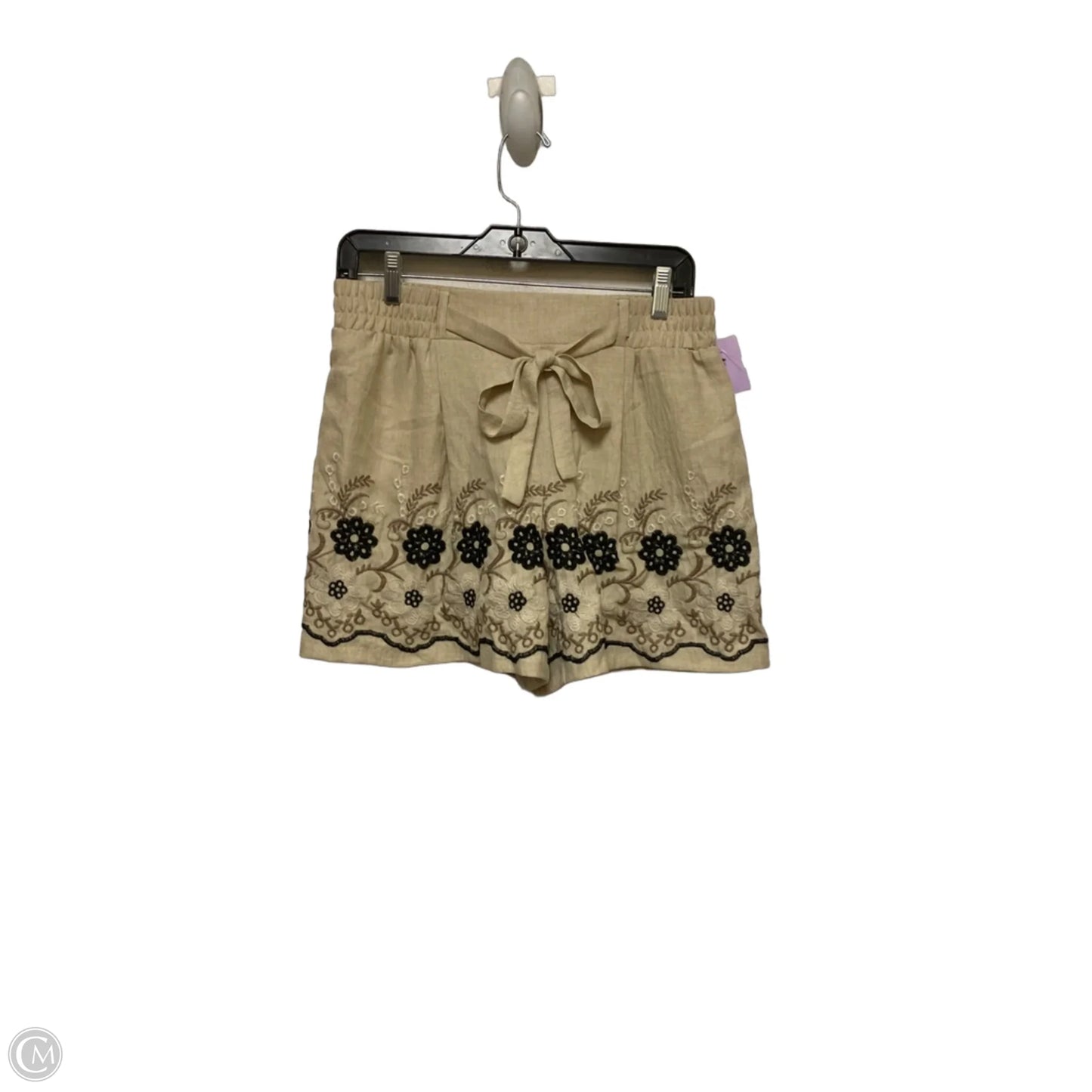 Shorts By Clothes Mentor In Black & Tan, Size: 4