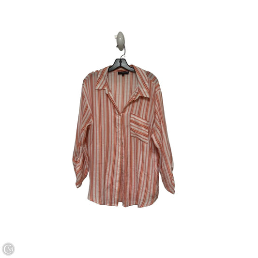 Top Long Sleeve By Clothes Mentor In Striped Pattern, Size: Xl