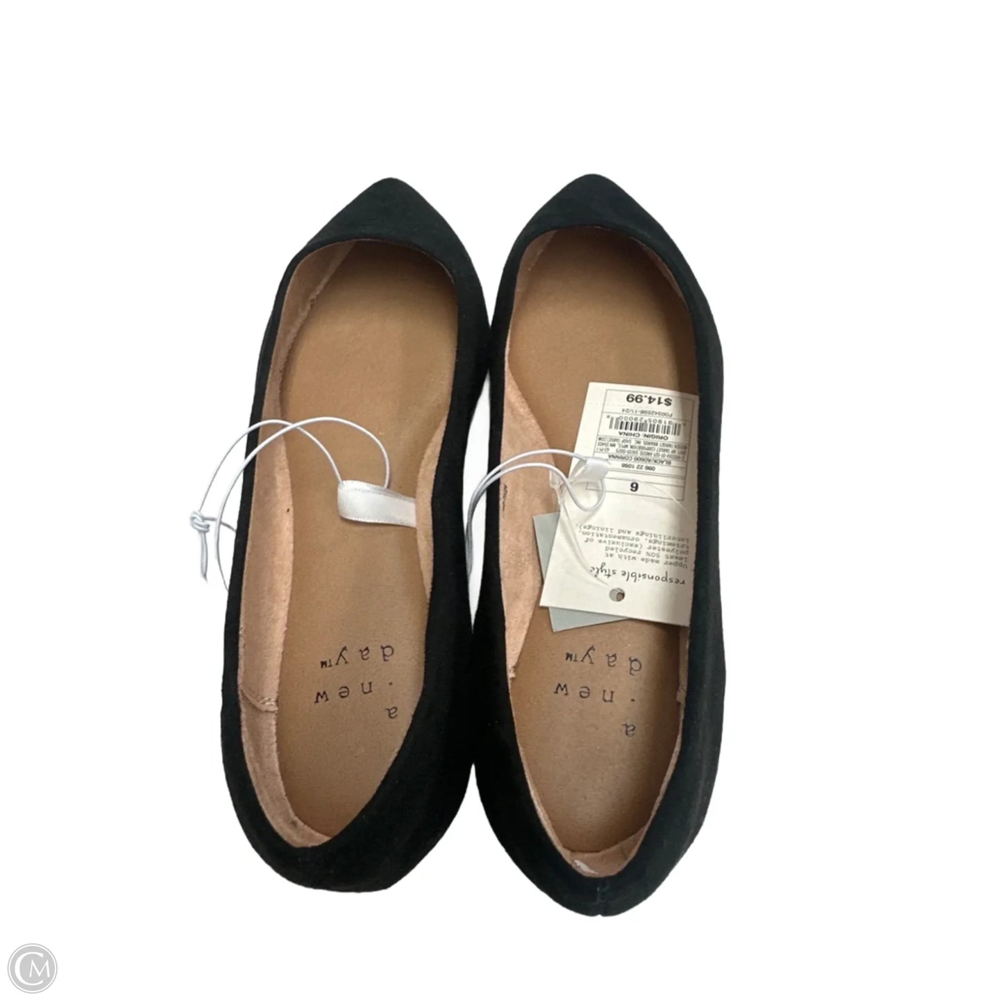 Shoes Flats By A New Day In Black, Size: 6