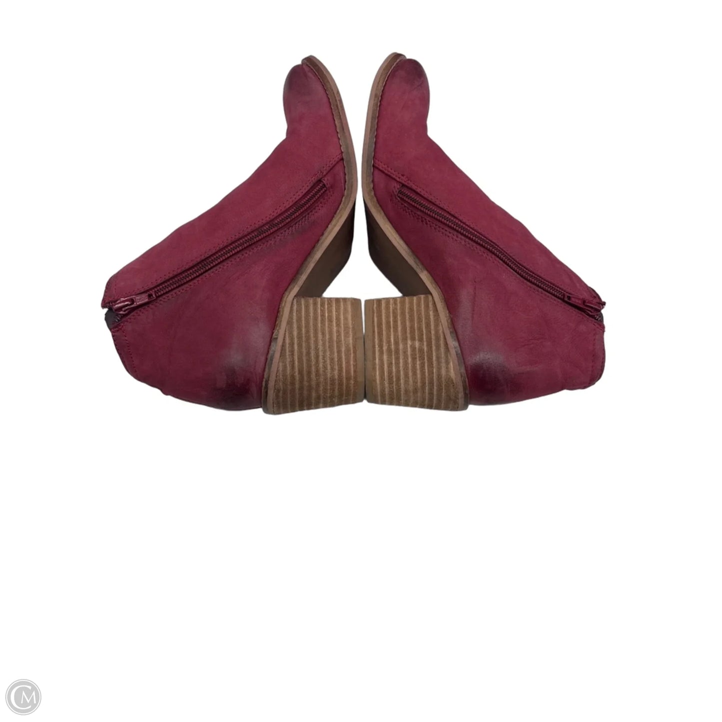 Boots Ankle Heels By Diba In Red, Size: 9.5