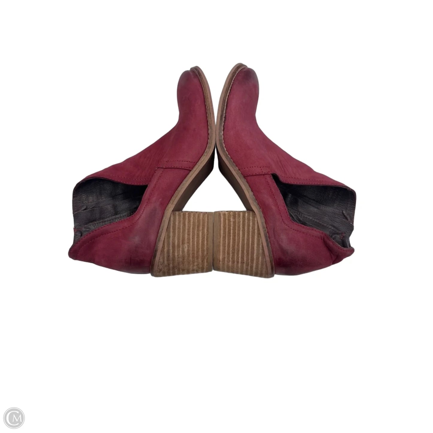 Boots Ankle Heels By Diba In Red, Size: 9.5