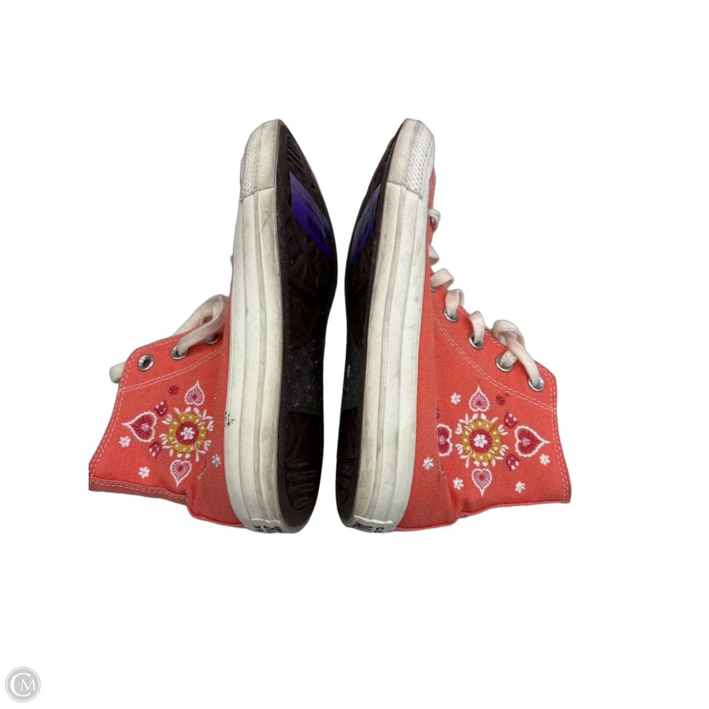 Shoes Sneakers By Converse In Orange, Size: 7