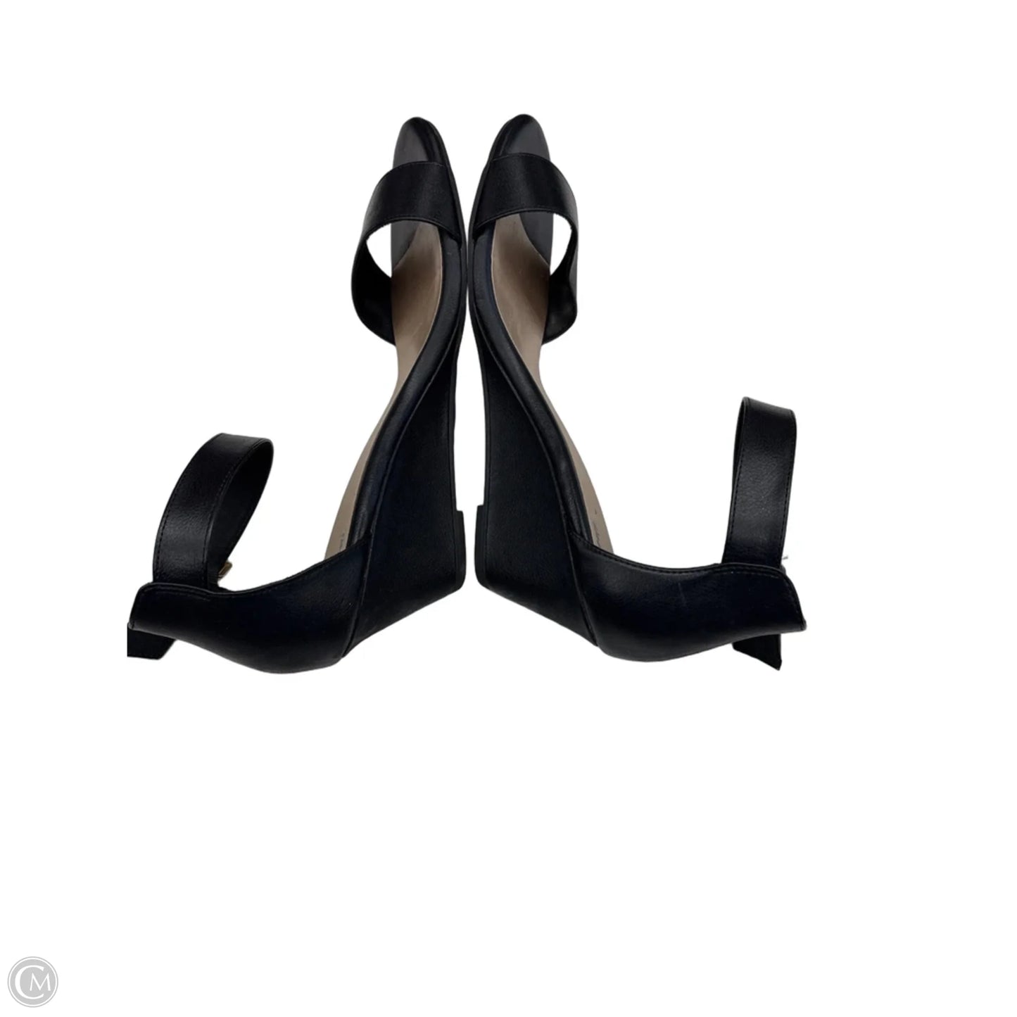 Sandals Heels Wedge By Fioni Shoes In Black, Size: 11
