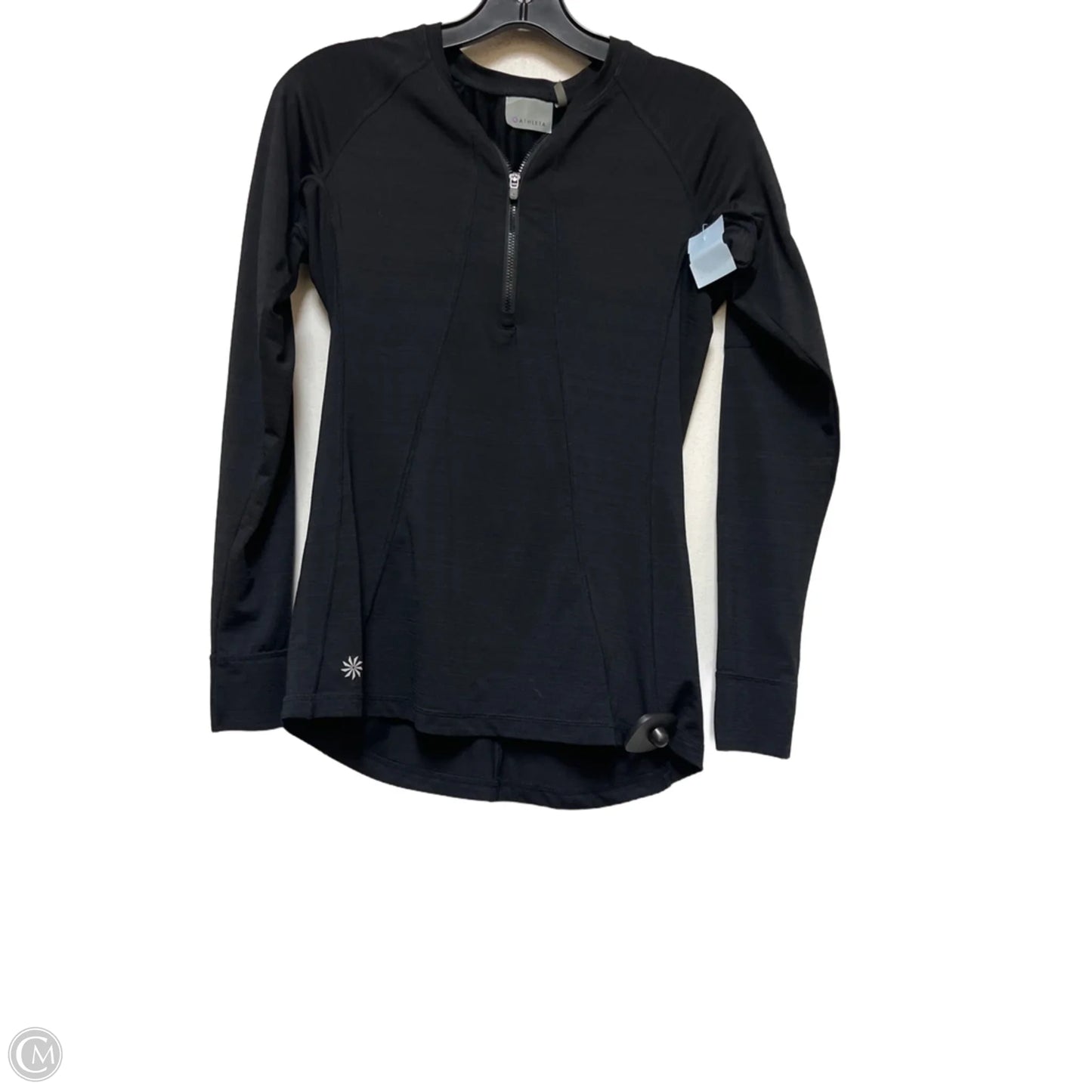 Athletic Sweatshirt Crewneck By Athleta In Black, Size: S
