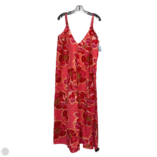 Dress Casual Maxi By Loft In Floral Print, Size: L