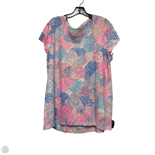 Top Short Sleeve Designer By Lilly Pulitzer In Multi-colored, Size: Xs