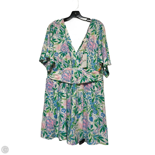 Romper Designer By Lilly Pulitzer In Blue & Green, Size: Xl