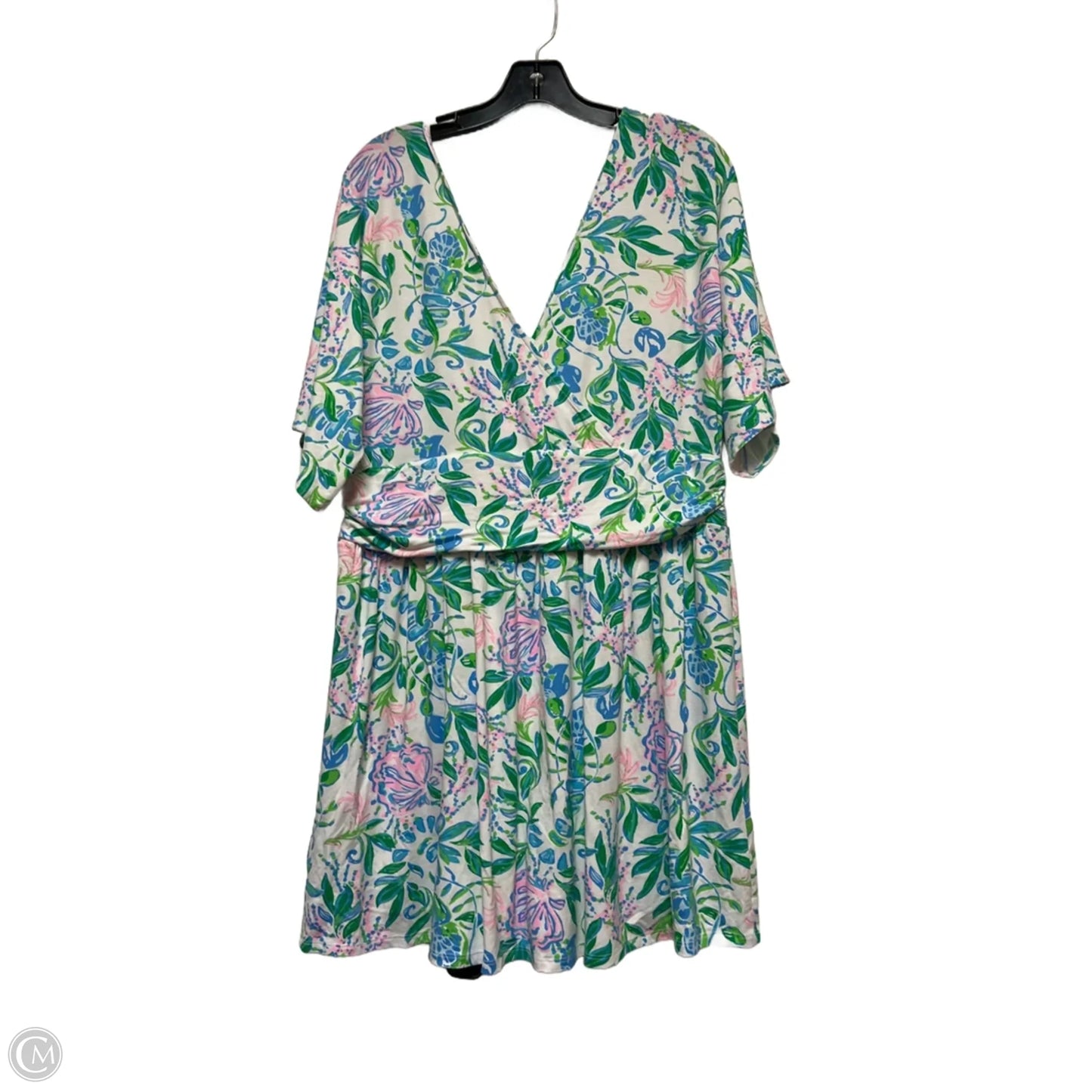 Romper Designer By Lilly Pulitzer In Blue & Green, Size: Xl