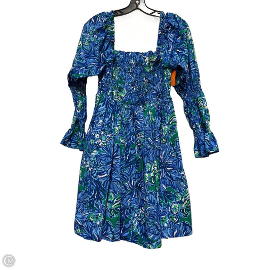 Dress Designer By Lilly Pulitzer In Blue & Green, Size: L