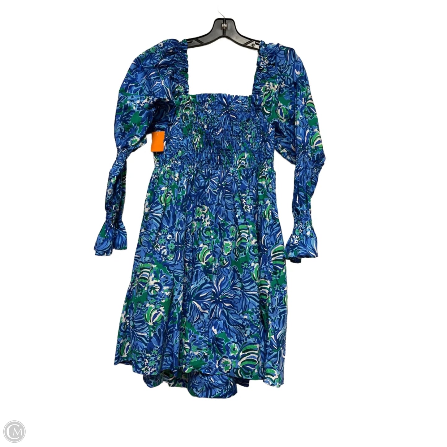 Dress Designer By Lilly Pulitzer In Blue & Green, Size: L