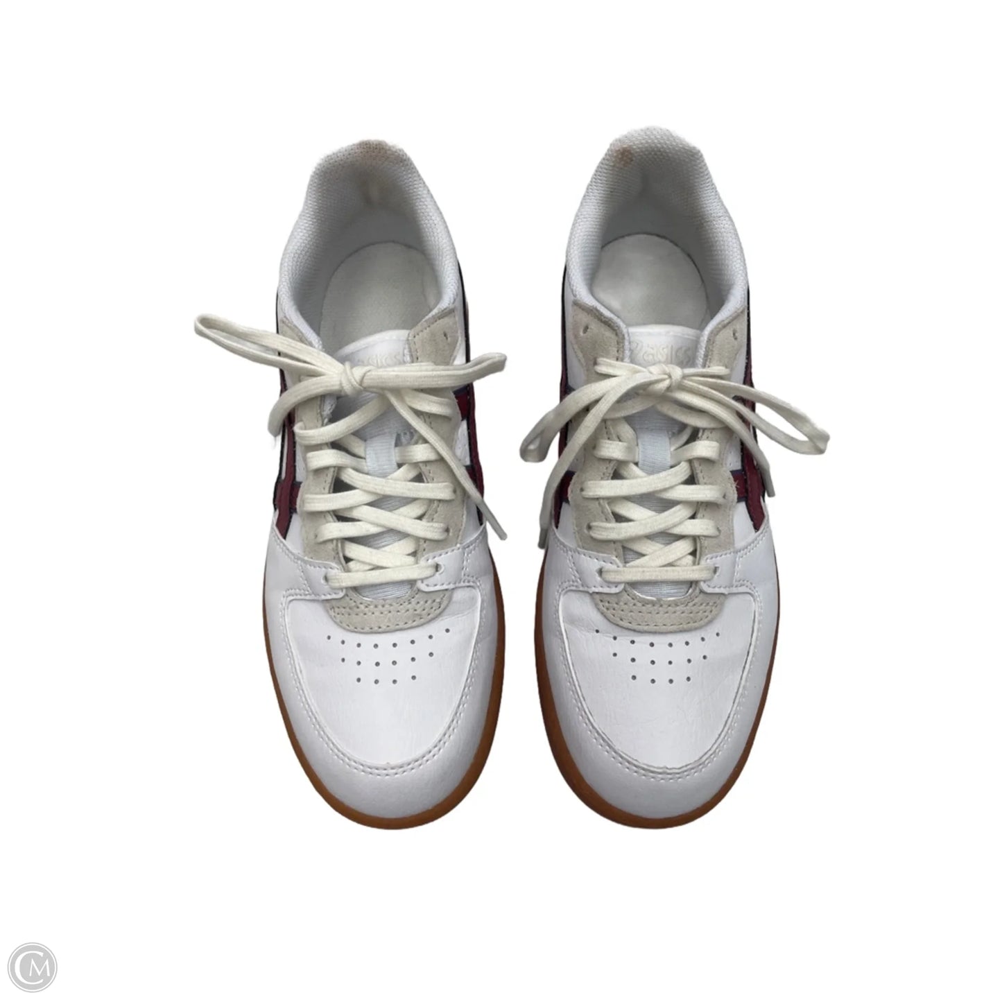 Shoes Sneakers By Asics In Red & White, Size: 6