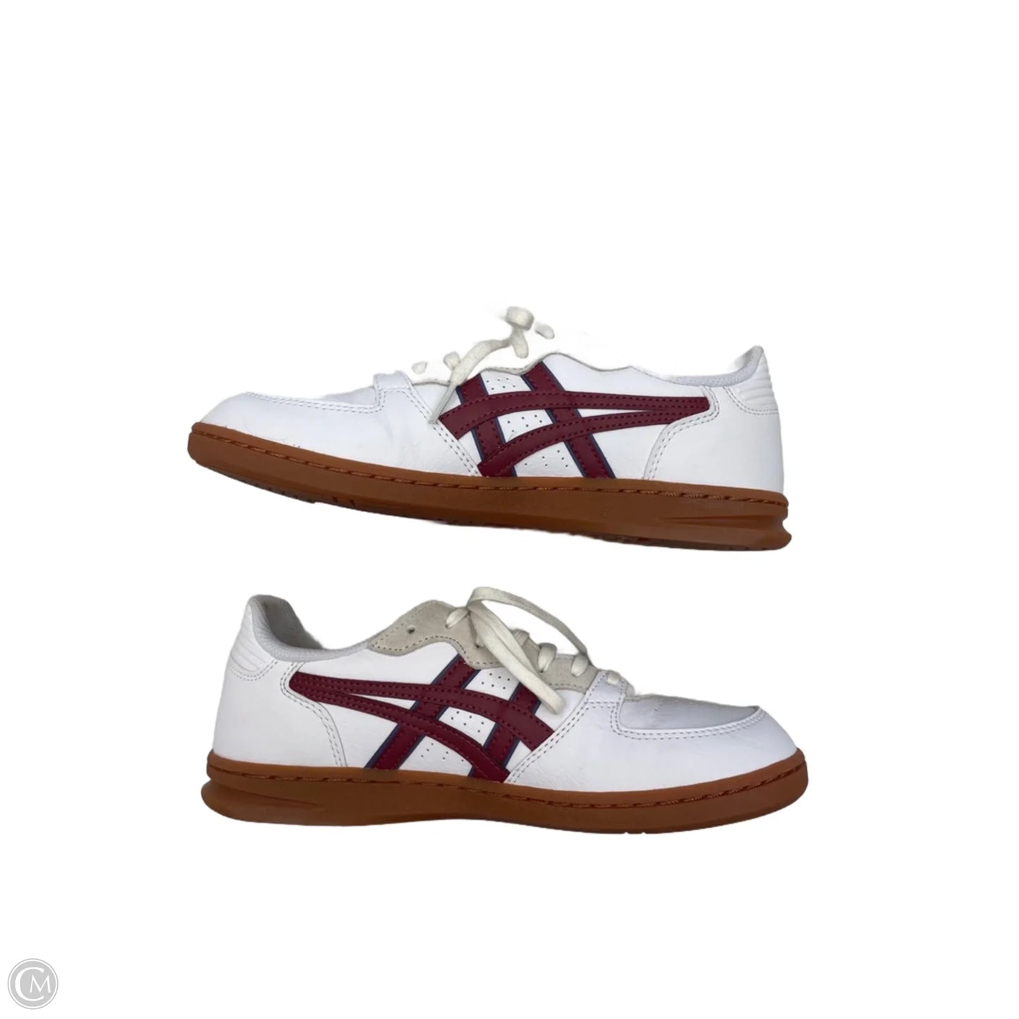 Shoes Sneakers By Asics In Red & White, Size: 6