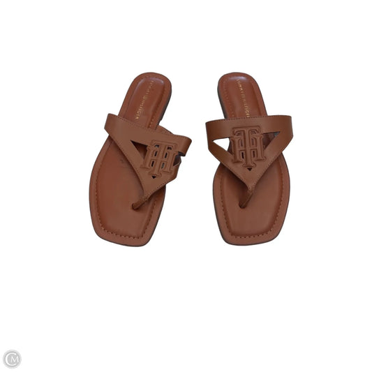 Sandals Flats By Tommy Hilfiger In Bronze, Size: 9