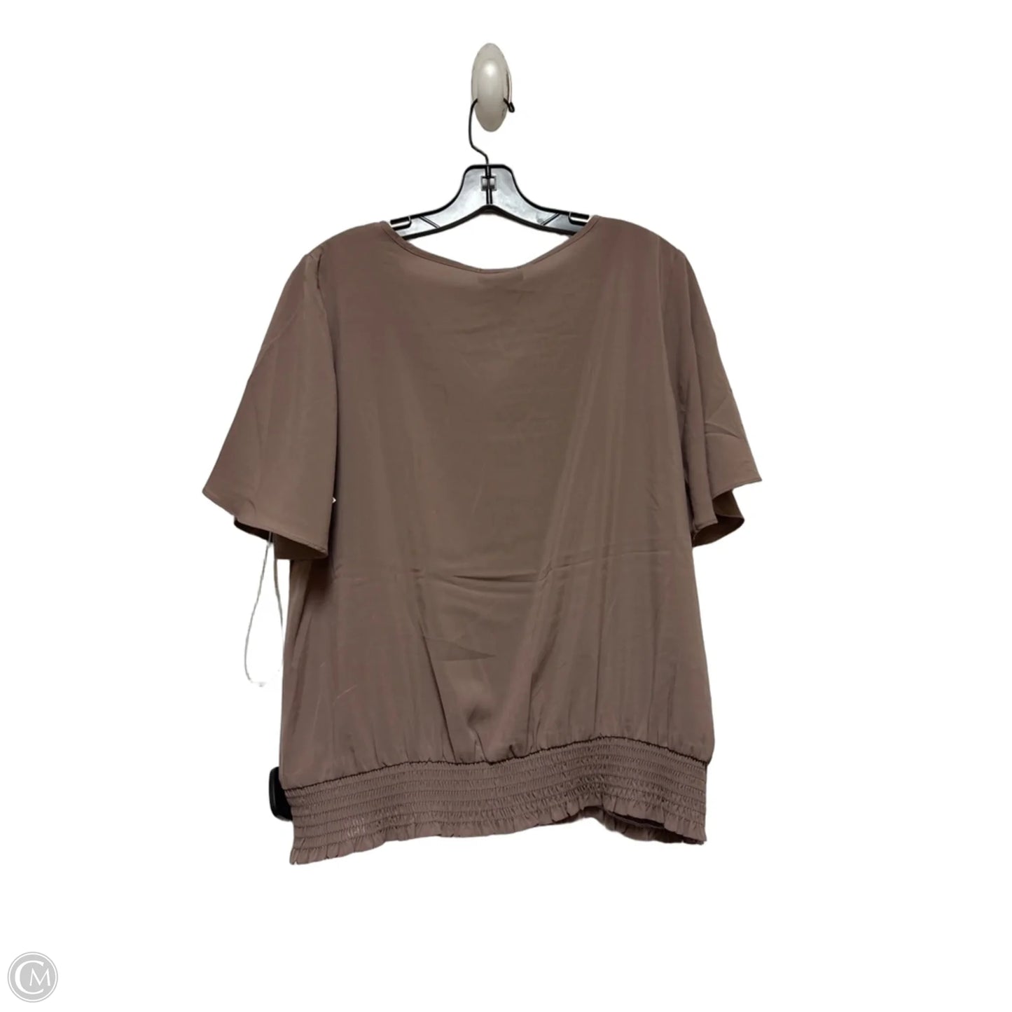 Top Short Sleeve By Calvin Klein In Purple, Size: L