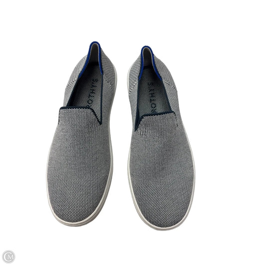 Shoes Flats By Rothys In Blue & White, Size: 8.5