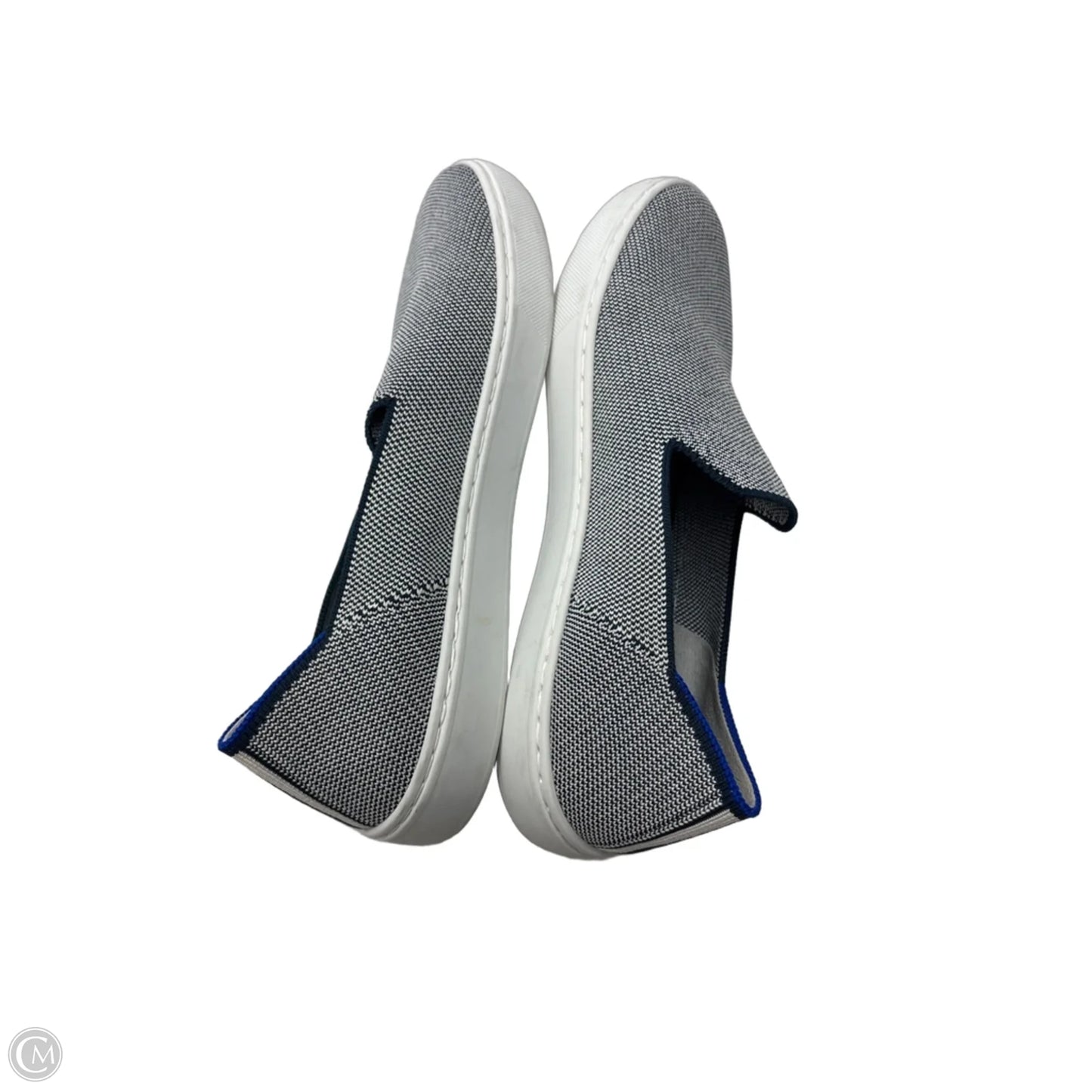 Shoes Flats By Rothys In Blue & White, Size: 8.5