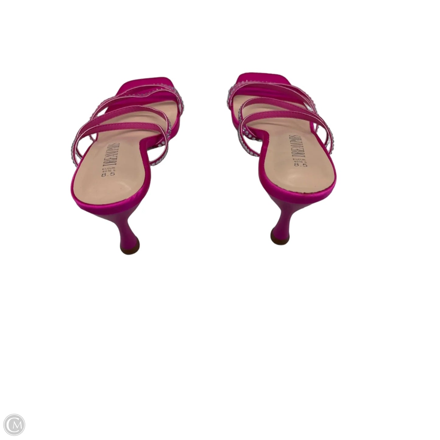 Sandals Heels Kitten By Dream Pairs In Pink, Size: 8.5
