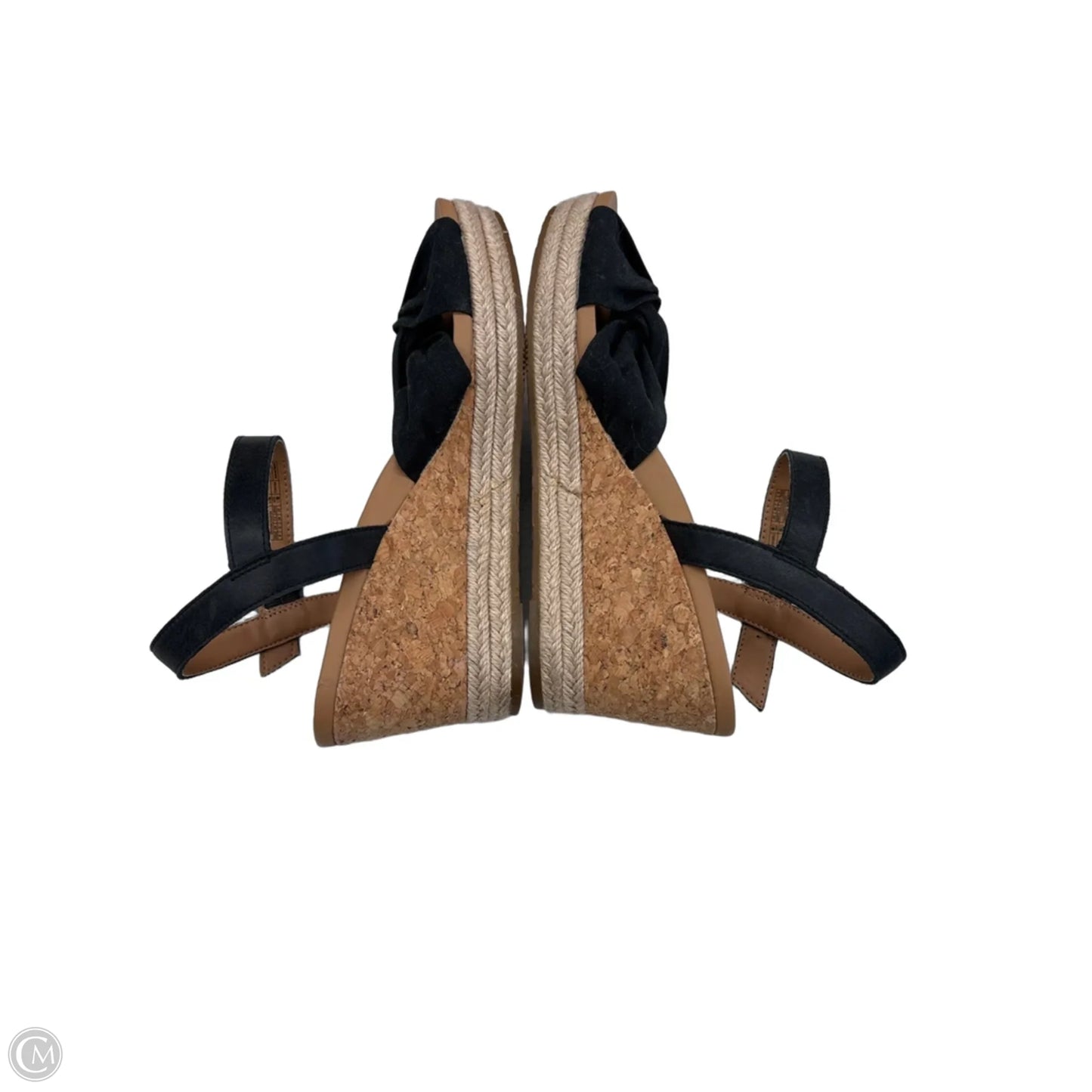 Sandals Designer By Ugg In Black & Brown, Size: 8